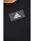 T-shirt - koszulka męska Adidas t-shirt bawełniany kolor czarny z nadrukiem