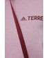 Bluza Adidas TERREX bluza damska kolor różowy z kapturem gładka
