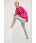 Bluza Adidas bluza damska kolor różowy z kapturem z nadrukiem
