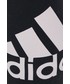 Legginsy Adidas legginsy damskie kolor czarny z nadrukiem