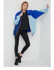 Legginsy legginsy treningowe x Zoe Saldana HB1488 damskie kolor czarny gładkie - Answear.com Adidas