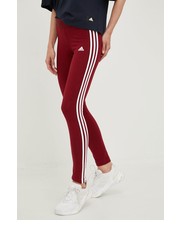Legginsy legginsy damskie kolor bordowy z aplikacją - Answear.com Adidas