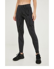 Legginsy legginsy damskie kolor szary wzorzyste - Answear.com Adidas