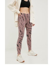 Legginsy legginsy damskie kolor fioletowy wzorzyste - Answear.com Adidas