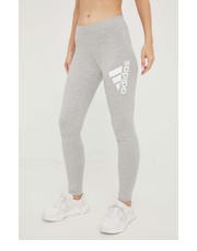 Legginsy legginsy damskie kolor szary melanżowe - Answear.com Adidas