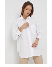 Koszula koszula bawełniana damska kolor biały relaxed z kołnierzykiem klasycznym - Answear.com Tommy Hilfiger