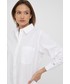 Koszula Tommy Hilfiger koszula bawełniana damska kolor biały relaxed z kołnierzykiem klasycznym