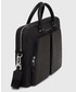 Torba na laptopa Tommy Hilfiger torba na laptopa skórzana kolor czarny