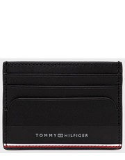 Portfel Etui na karty skórzane męski kolor czarny - Answear.com Tommy Hilfiger
