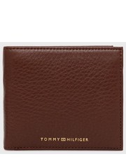 Portfel portfel skórzany męski kolor brązowy - Answear.com Tommy Hilfiger