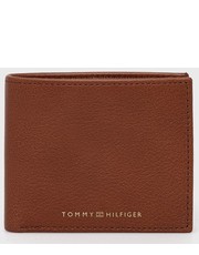 Portfel portfel skórzany męski kolor brązowy - Answear.com Tommy Hilfiger