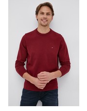 Sweter męski Sweter męski kolor bordowy - Answear.com Tommy Hilfiger