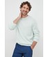 Sweter męski Tommy Hilfiger sweter lniany męski kolor zielony lekki