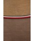 Szalik męski Tommy Hilfiger szal lniany kolor brązowy wzorzysty
