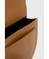 Listonoszka Tommy Hilfiger torebka skórzana kolor brązowy