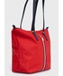 Shopper bag Tommy Hilfiger torebka kolor czerwony