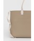 Shopper bag Tommy Hilfiger torebka dwustronna kolor beżowy