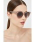 Okulary Tommy Hilfiger okulary przeciwsłoneczne damskie kolor beżowy