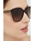 Okulary Tommy Hilfiger okulary przeciwsłoneczne damskie kolor brązowy