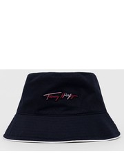 Kapelusz kapelusz bawełniany kolor granatowy bawełniany - Answear.com Tommy Hilfiger