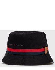 Kapelusz kapelusz bawełniany kolor czarny bawełniany - Answear.com Tommy Hilfiger