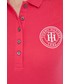 Bluzka Tommy Hilfiger polo damski kolor różowy