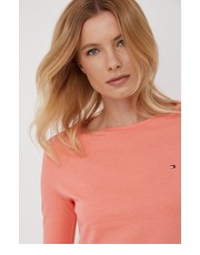 Bluzka longsleeve bawełniany kolor pomarańczowy - Answear.com Tommy Hilfiger