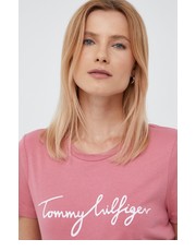 Bluzka t-shirt bawełniany kolor różowy - Answear.com Tommy Hilfiger