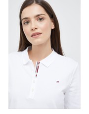 Bluzka polo damski kolor biały z kołnierzykiem - Answear.com Tommy Hilfiger