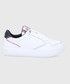 Sneakersy Tommy Hilfiger Buty skórzane kolor biały na płaskim obcasie