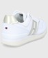 Sneakersy Tommy Hilfiger Buty skórzane kolor biały na platformie