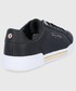 Sneakersy Tommy Hilfiger buty skórzane kolor czarny