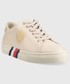 Sneakersy Tommy Hilfiger sneakersy skórzane Elevated TH Crest kolor beżowy