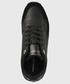 Sneakersy Tommy Hilfiger sneakersy skórzane Knitted Wedge kolor czarny