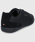 Sneakersy męskie Tommy Hilfiger buty skórzane kolor czarny