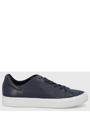 Sneakersy męskie buty skórzane kolor granatowy - Answear.com Tommy Hilfiger