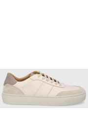 Sneakersy męskie buty skórzane kolor beżowy - Answear.com Tommy Hilfiger