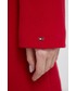 Płaszcz Tommy Hilfiger Płaszcz wełniany kolor czerwony przejściowy dwurzędowy