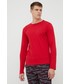 Bielizna męska Tommy Hilfiger piżama bawełniana kolor czerwony gładka