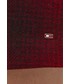 Spódnica Tommy Hilfiger Spódnica z domieszką wełny kolor czerwony mini prosta