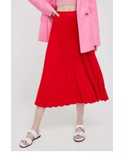 Spódnica spódnica kolor czerwony midi rozkloszowana - Answear.com Tommy Hilfiger