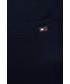 Spodnie Tommy Hilfiger Spodnie damskie kolor granatowy gładkie