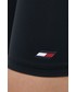 Spodnie Tommy Hilfiger Szorty damskie kolor czarny gładkie medium waist