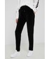 Spodnie Tommy Hilfiger Spodnie damskie kolor czarny gładkie