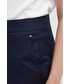 Spodnie Tommy Hilfiger spodnie damskie kolor granatowy proste medium waist