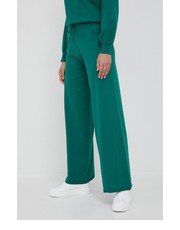 Spodnie spodnie damskie kolor zielony proste high waist - Answear.com Tommy Hilfiger
