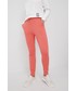 Spodnie Tommy Hilfiger spodnie dresowe bawełniane damskie kolor pomarańczowy gładkie