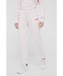 Spodnie Tommy Hilfiger spodnie damskie kolor różowy z nadrukiem