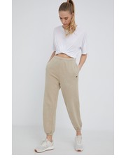 Spodnie spodnie dresowe damskie kolor beżowy gładkie - Answear.com Tommy Hilfiger