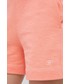 Spodnie Tommy Hilfiger szorty bawełniane damskie kolor pomarańczowy gładkie high waist